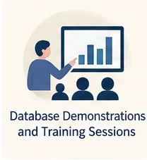 Database Demonstrations and Training Sessions